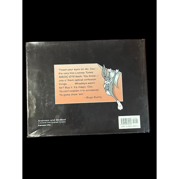 1995 Warner Bros Looney Tunes Bugs Bunny Magic Eye 3D Illusions Hardcover Book - Picture 2 of 4